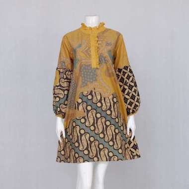 TUNIK KINANTI 01 JUMBO LD 120 LD 125 LD 130LD 140 | OVER SIZE ATASAN BAJU KERJA BATIK WANITA MOTIF A