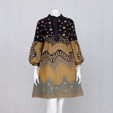 TUNIK KINANTI 01 JUMBO LD 120 LD 125 LD 130LD 140 | OVER SIZE ATASAN BAJU KERJA BATIK WANITA MOTIF A