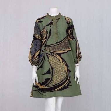 TUNIK KINANTI 01 JUMBO LD 120 LD 125 LD 130LD 140 | OVER SIZE ATASAN BAJU KERJA BATIK WANITA MOTIF A