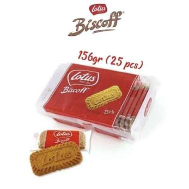 LOTUS BISCOFF BISCUIT ISI 25 SACHET(KEMASAN DIBUNGKUS SATUAN) X 1 PACK