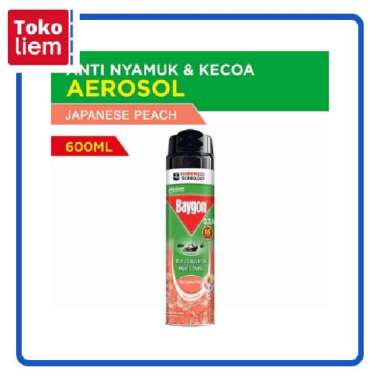 Baygon Insektisida Spray Anti Nyamuk Japanese Peach 600mL