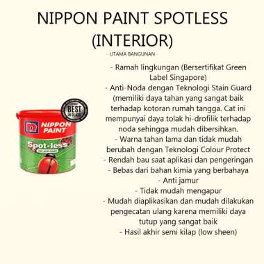 CAT TEMBOK INTERIOR DAN EKSTERIOR NIPPON PAINT - TEABERRY GRAY/N1900P Spotless (Interior)