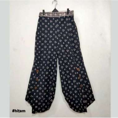Celana Panjang Batik Model Aladin Trendi Hitam