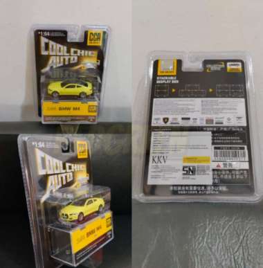diecast CCA Coolchic Auto mobil BMW M4 Kuning 1:64 coolchic auto diecast koleksi mainan