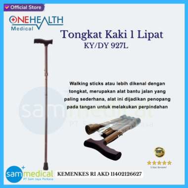 One Health Tongkat Kaki 1 Lipat/Walking Stick KY/DY 927L