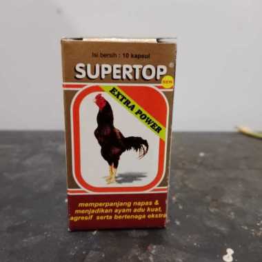 SUPERTOP SUPER TOP EXTRA POWER VITAMIN AYAM LAGA NAFAS PANJANG AGRESIF DAN BERTENAGA
