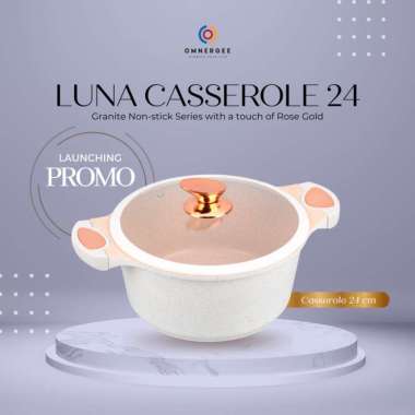 OMNERGEE Casserole Frypan 24 cm / Wajan Granit 24cm Anti Lengket