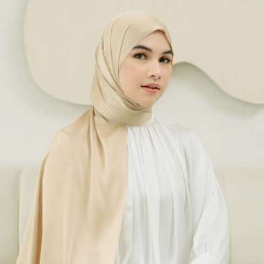 Rayya Lasercut New Series (Pashmina Silk Pinggiran Lasercut) Beige