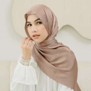 Rayya Lasercut New Series (Pashmina Silk Pinggiran Lasercut) Hazelnut
