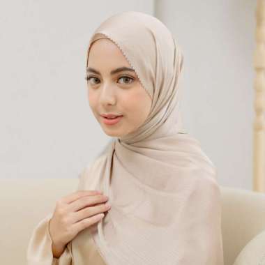 Rayya Lasercut New Series (Pashmina Silk Pinggiran Lasercut) Sand