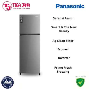 Kulkas 2 Pintu Panasonic NR-BB200VH Inverter - Kapasitas Besar dan Efisien Energi