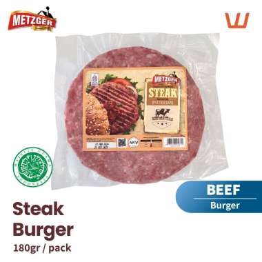 Beef Patty Steak Burger Sapi Halal Metzger 180gr