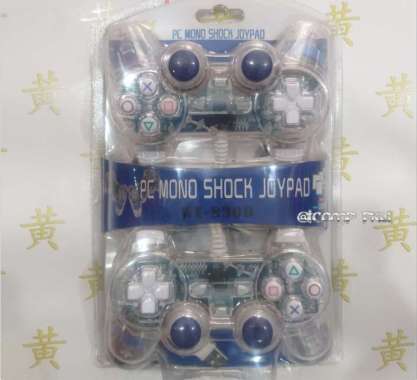 Gamepad Double Transparant - Game Pad Double - Stick Double Bening