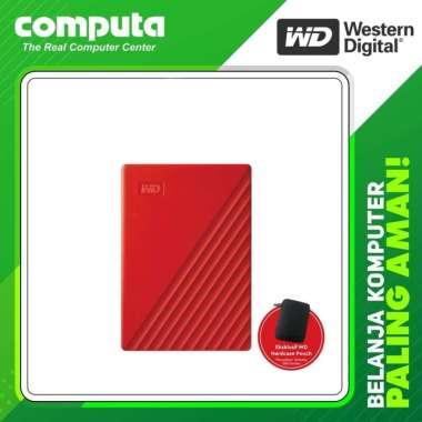 Hardisk Ekternal WD My Passport 1TB Red