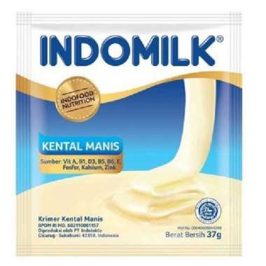 Promo Harga Indomilk Susu Kental Manis Plain per 6 sachet 37 gr - Blibli