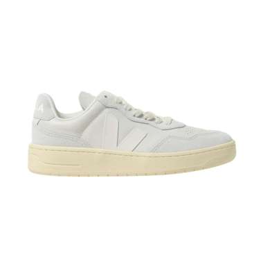 [12.12 Dealcember] Veja V-90 Leather Sneakers Gravel White Women 37 White,Grey