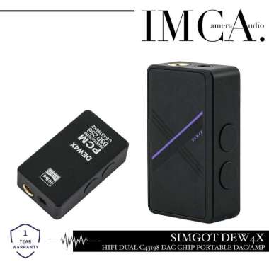 SIMGOT DEW4X HIFI DUAL C43198 DAC CHIP PORTABLE DAC Amplifier