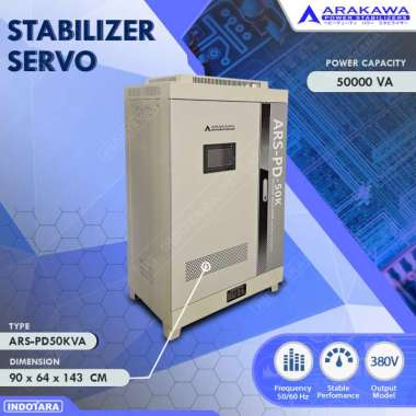 Stabilizer Arakawa 50 - 100 KVA Servo Motor/Soft Start/Regulator 50 KVA