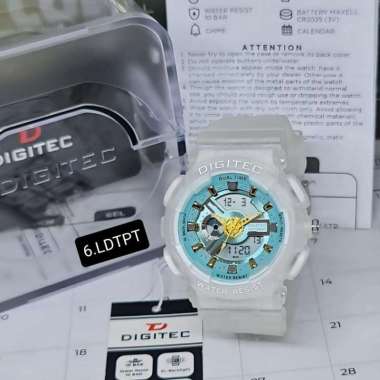 Jam Tangan Digitec 4020 Analog Digital Original DG 4020 Putih
