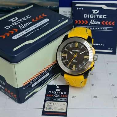 Jam Tangan Pria Digitec Neon 5182 Original Kuning