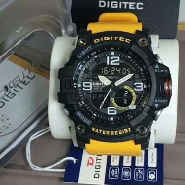 Jam Tangan Pria Digitec 2102 Analog Digital Original Kuning