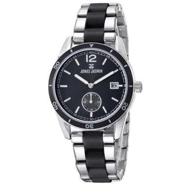 Jam Tangan Wanita Jonas Jasmin 2218 Analog Original silver hitam