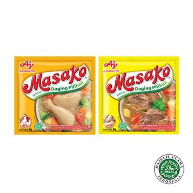 Masako Kaldu Bubuk Sachet Ayam dan Sapi ayam