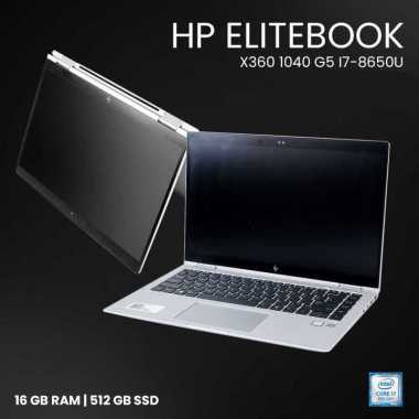 HP EliteBook X360 1040 G5 i78650U 16/512GB 14 FHD Touch BEKAS GRADE A Silver