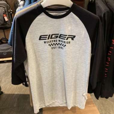 EIGER RAGLAN CAVALEIRO TSHIRT - GREY M
