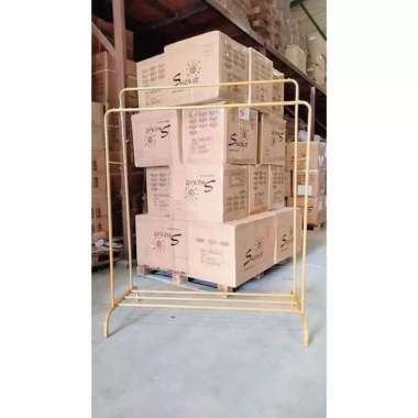 AA - gantungan baju hanger baju CARAMEL DOUBLE POLE HANGER / hanger baju serbaguna MARCELO DOUBLE PO