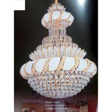 LAMPU GANTUNG KRISTAL 10025 / LAMPU HIAS / LAMPU VOID TANGGA
