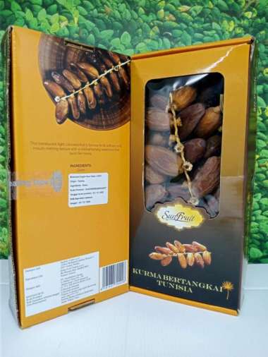Kurma Tunisia Tangkai Sunfruit Kemasan 400gr Halal dan BPOM
