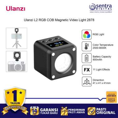 Ulanzi L2 RGB COB Magnetic Video LED Light - 2878