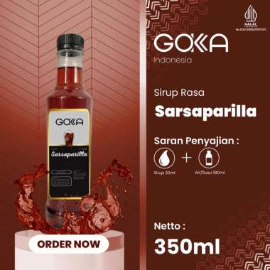 Gokka Syrup Sarsaparilla / Sirup Gokka Rasa Sarsaparilla 350ml