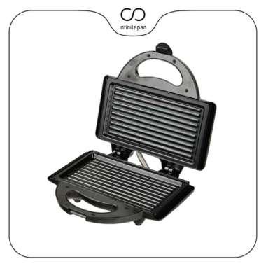 SANDWICH MAKER BREAKFAST MACHINE MULTIFUNGSI PEMANGGANG ROTI TOASTER Black