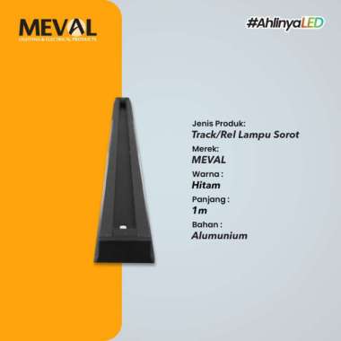 MEVAL Rel Lampu Sorot Hitam