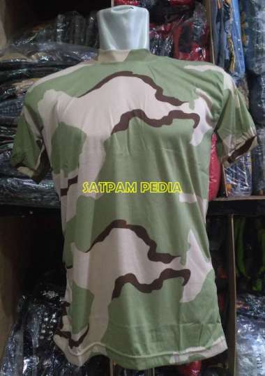 Kaos Loreng Gurun - Kaos Pria Loreng Gurun