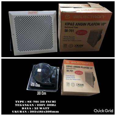 Exhaust Fan Plafon 10 Inch/Hexos Plafon SE-701 (10 Inch)