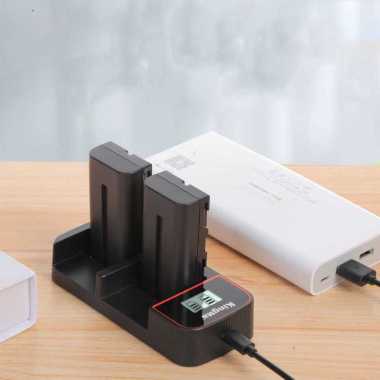 KingMa Charger Baterai 2 Slot for Sony NP-F970 F750 F550