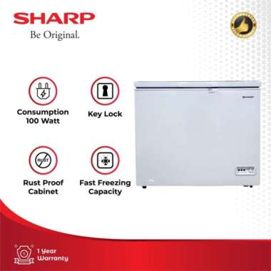 Sharp Chest Freezer Frv-210X / Freezer Box 200 Liter / Frv210X