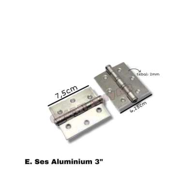 1 PASANG Engsel pintu aluminium SES 3 inch 4 inch Ses 3"