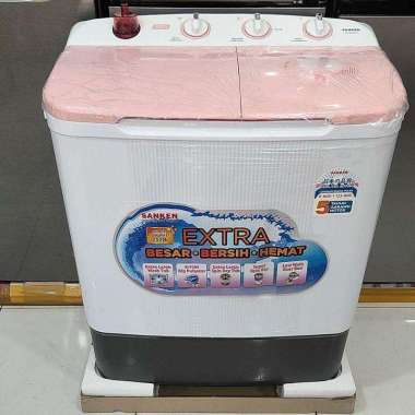Mesin Cuci Sanken 7 Kg Manual 2 Tabung TW - 8663 FPK Top Loading