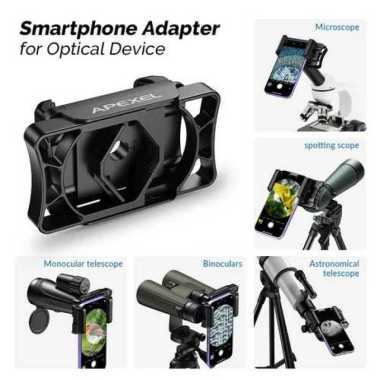APEXEL Smartphone Adapter for Telescope Microscope Binocular 95mm