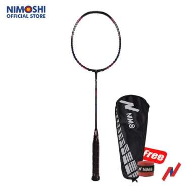 NIMO Raket Badminton PASSION 100 Blue Purple + GRATIS Tas dan Grip TERJAMIN