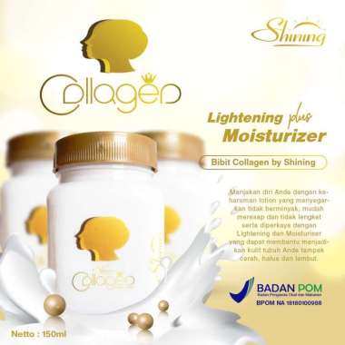 Bibit Collagen BPOM Pemutih Badan Original Permanen Ampuh Pemutih Wajah SHINING MOISTURIZER BODY LOT