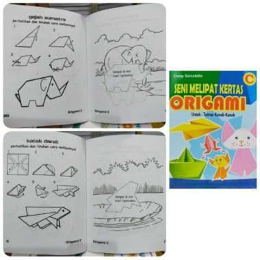Buku Seni Melipat Kertas Origami - Serba Jaya - Origami D Origami C