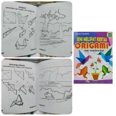 Buku Seni Melipat Kertas Origami - Serba Jaya - Origami D Origami B