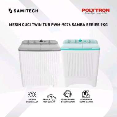 Polytron Mesin Cuci 2 Tabung 9 Kg PWM-9076