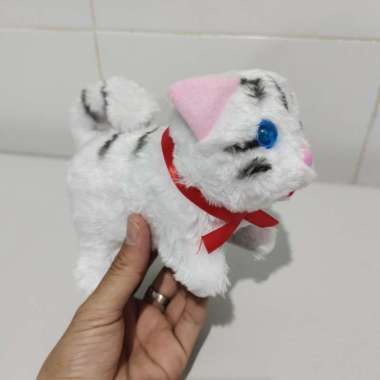 MAINAN KUCING BERJALAN / BONEKA KUCING/ROBOT KUCING BISA BERJALAN