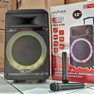 speaker advance tipe 1212 80 rms karaoke 2 mic